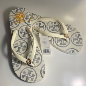 Tory Burch New Ivory Thin Flip Flop